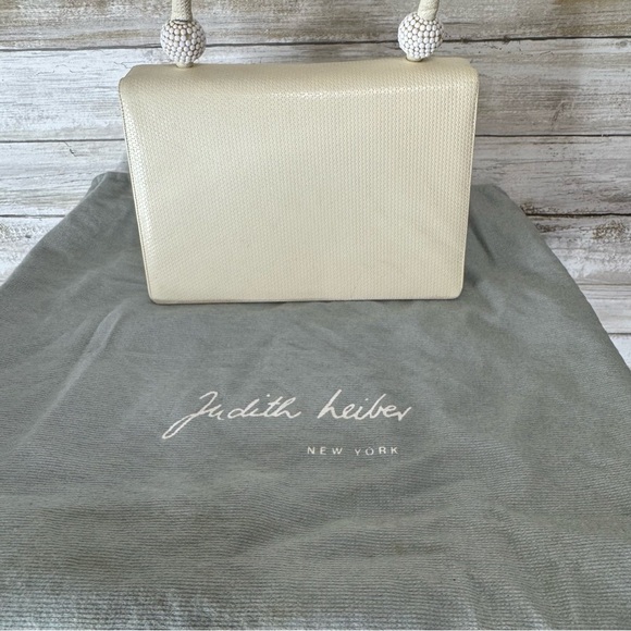 Vintage Judith Leiber White Leather Mini Handbag - Picture 2 of 14